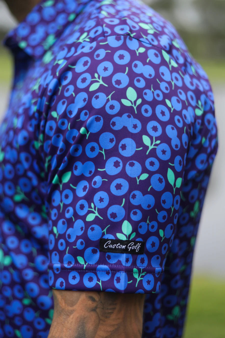 CA Funky Golf Shirt - Blue Berries