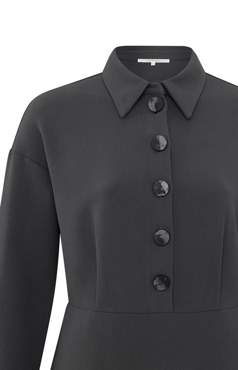 Yaya Dress with shirt collar and buttons