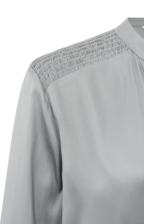 Yaya Satin V-Neck Top