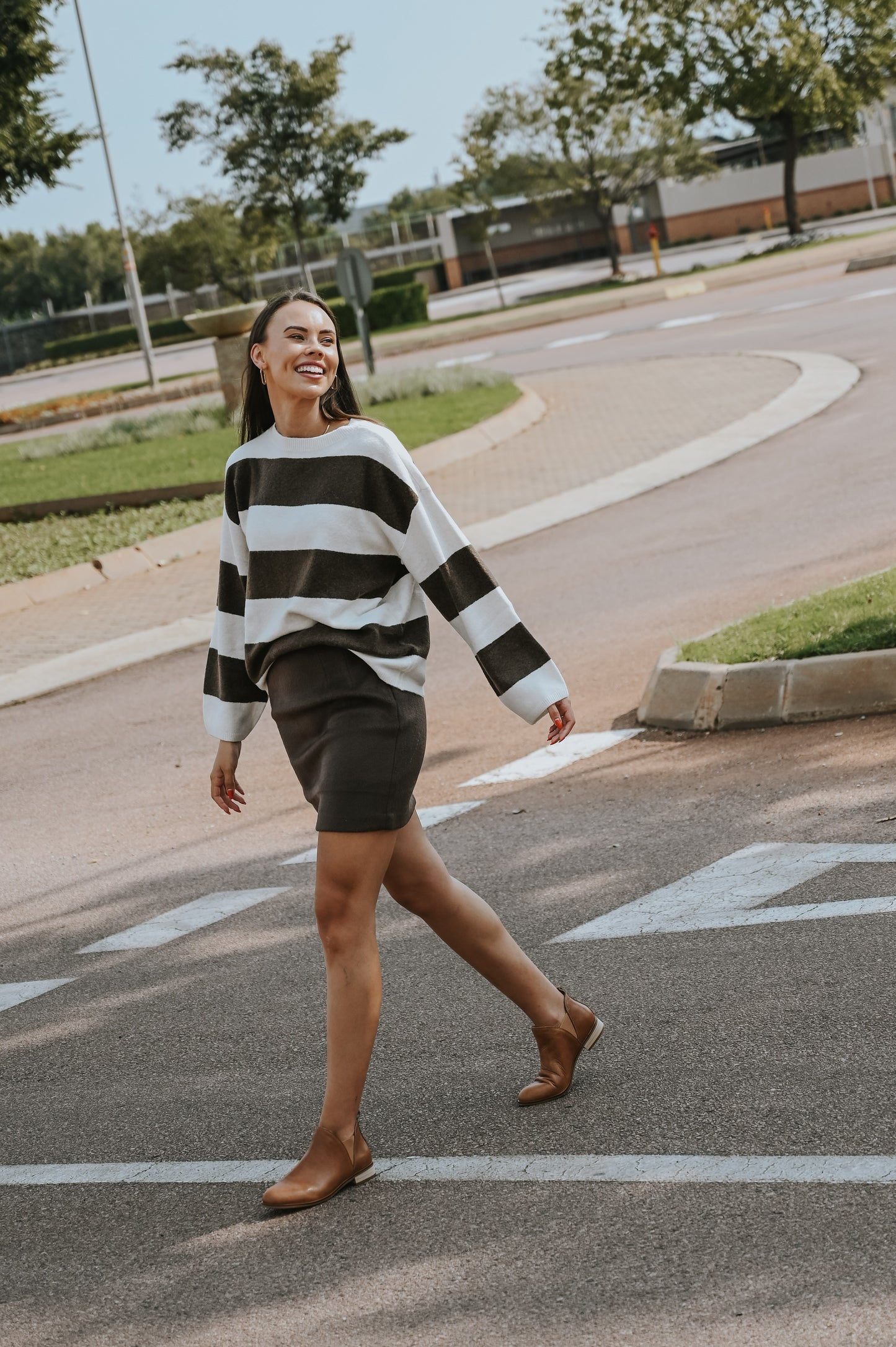 Soft Mini Skirt - Chocolate Brown