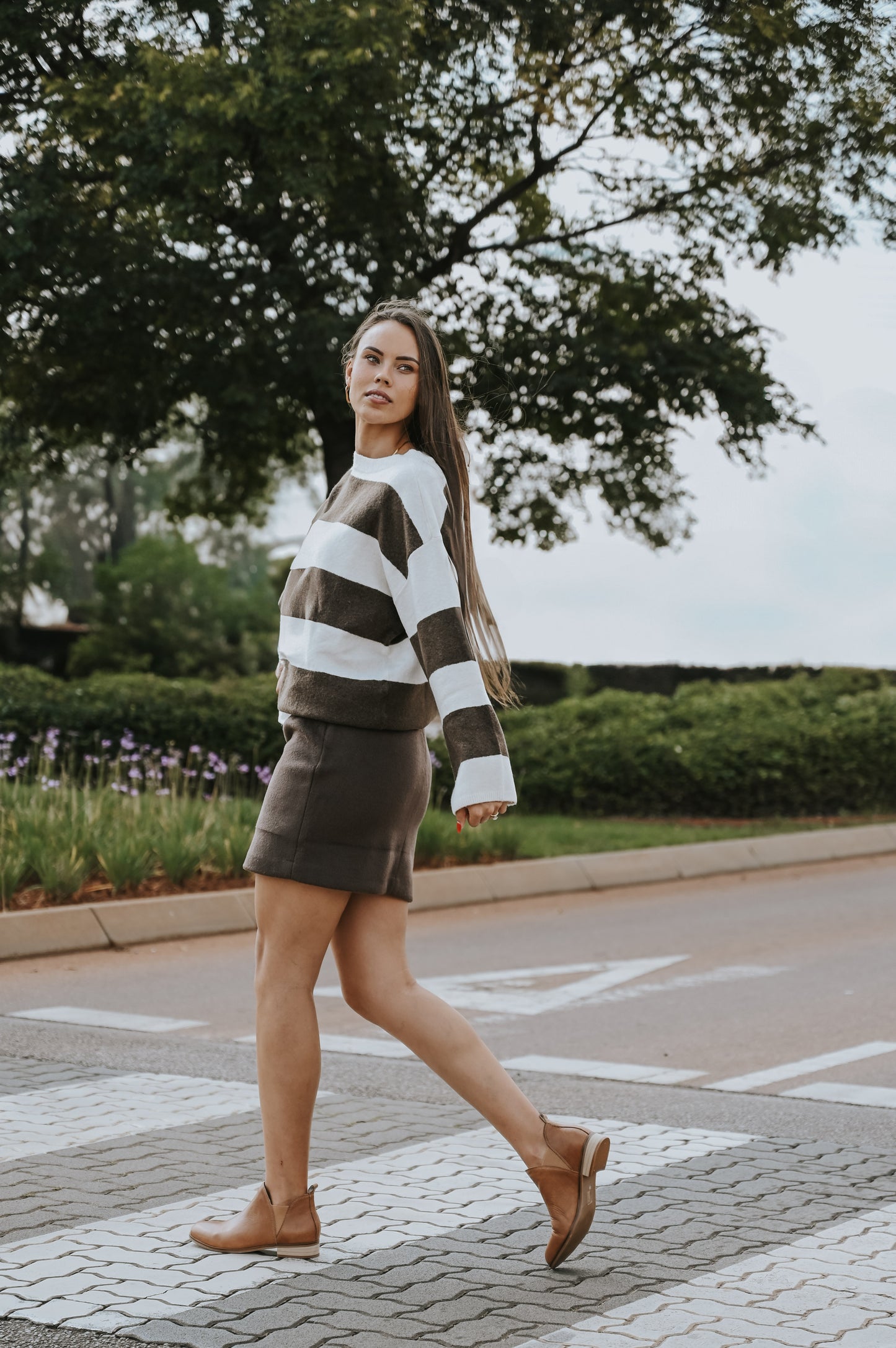 Soft Mini Skirt - Chocolate Brown