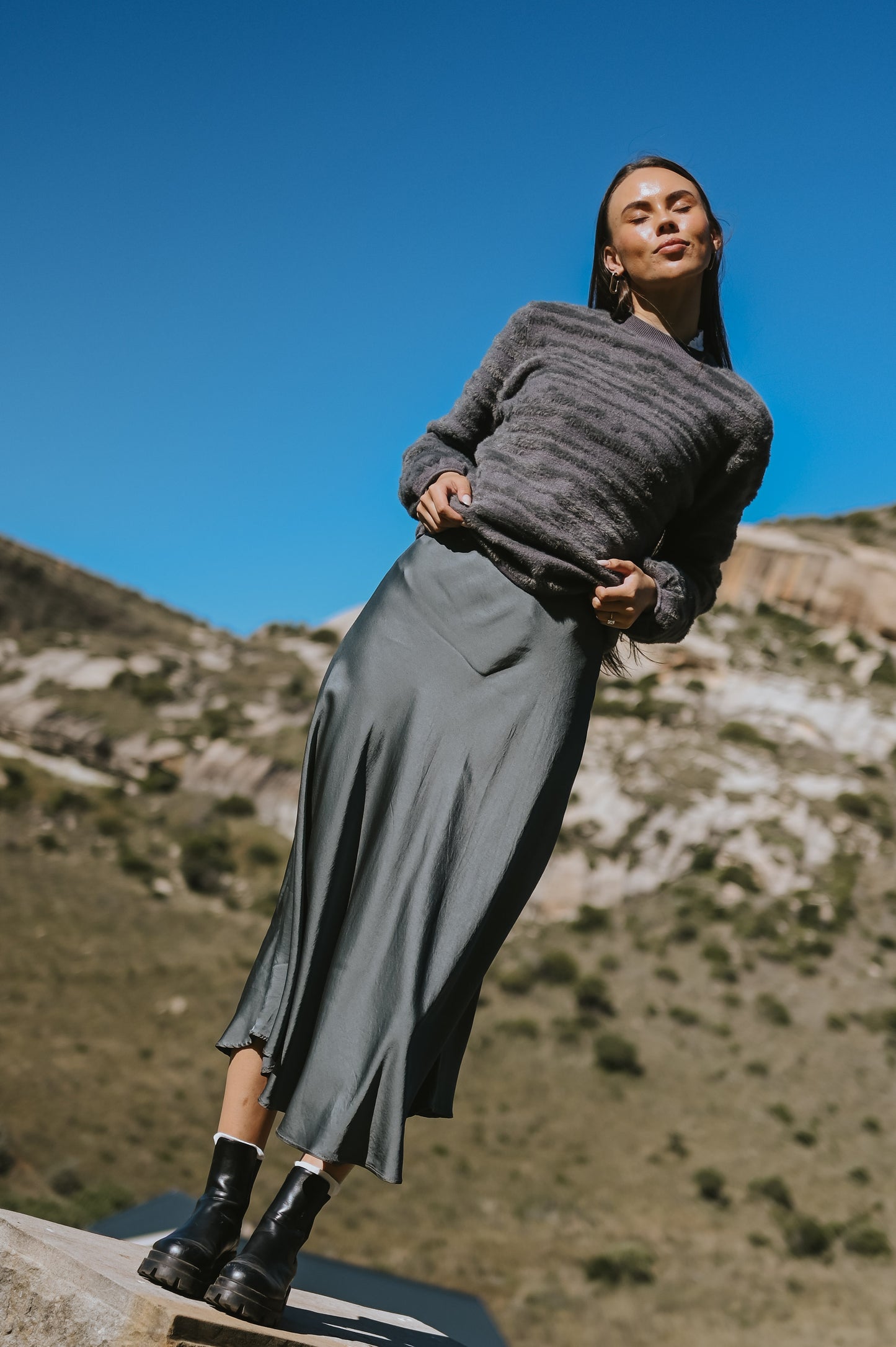 Italian Viscose Silk Skirt