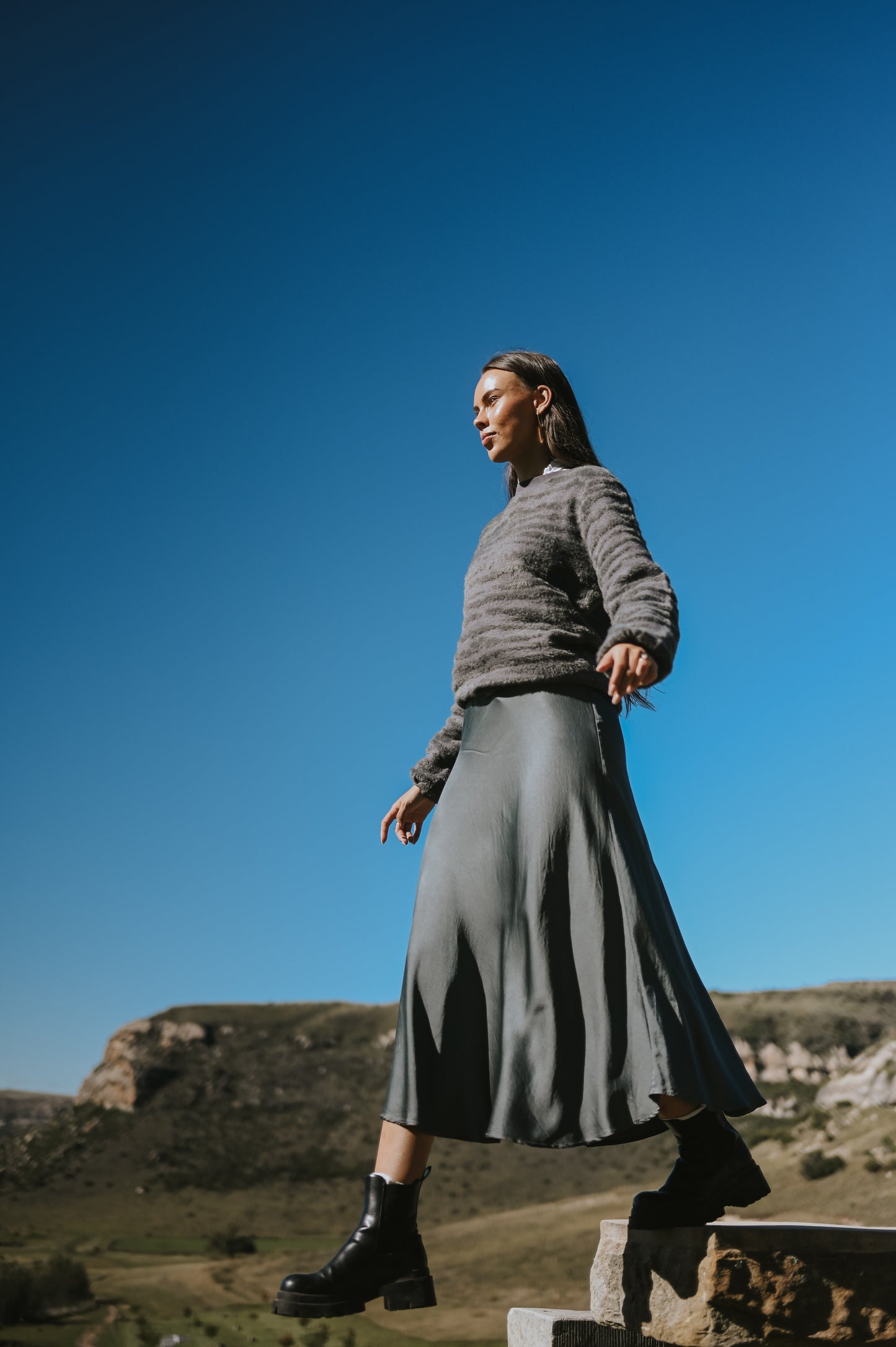Italian Viscose Silk Skirt