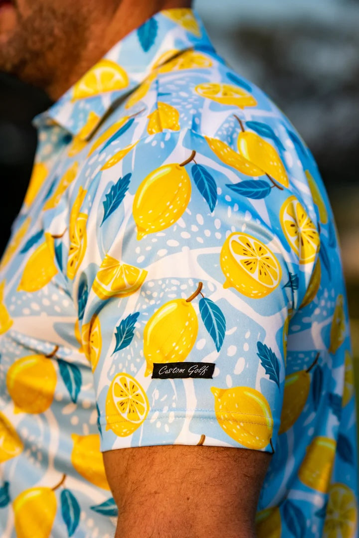 CA Funky Golf Shirt - Lemon Zest