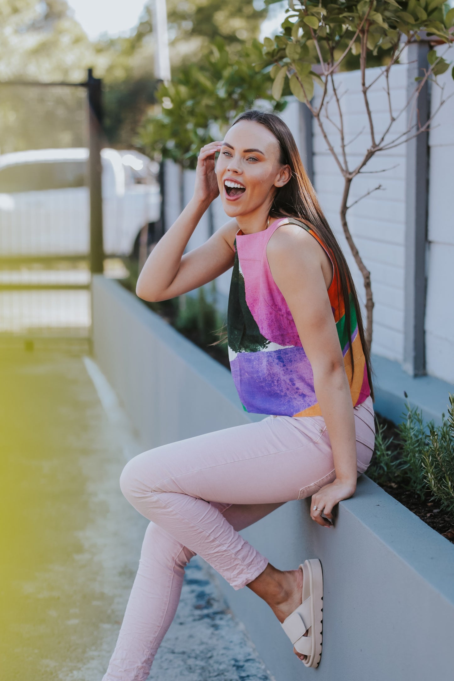 Muze Relaxed Tank / Brushstroke