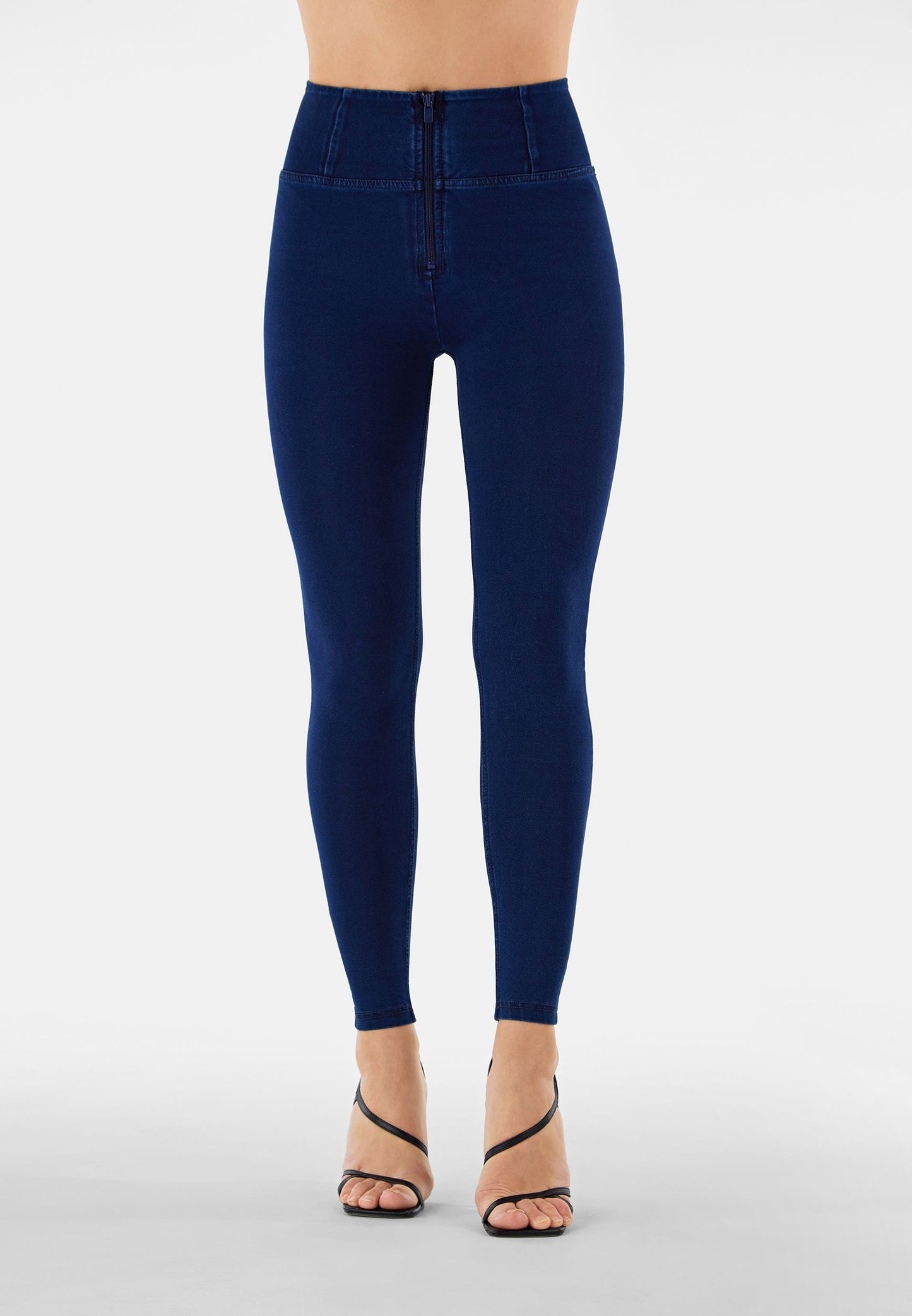High waist WR.UP® shaping super skinny jeggings with a zip