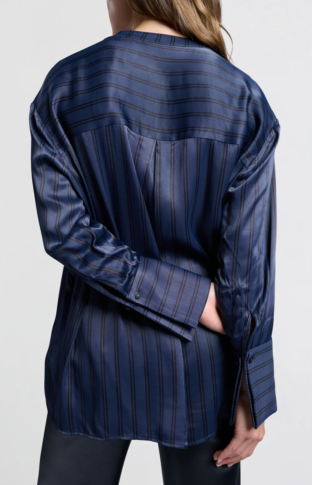 Satin Stripe Blouse