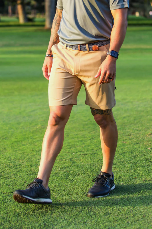 CA Flow Golf Shorts | Khaki