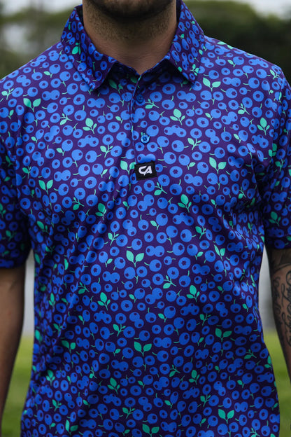 CA Funky Golf Shirt - Blue Berries