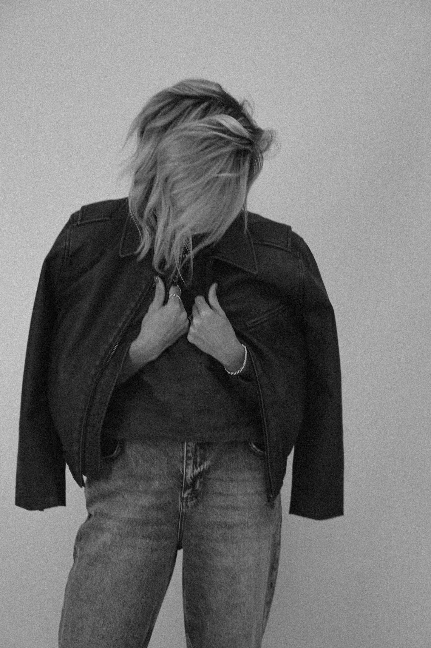 Yaya Faux Nubuck Leather Bomber Jacket