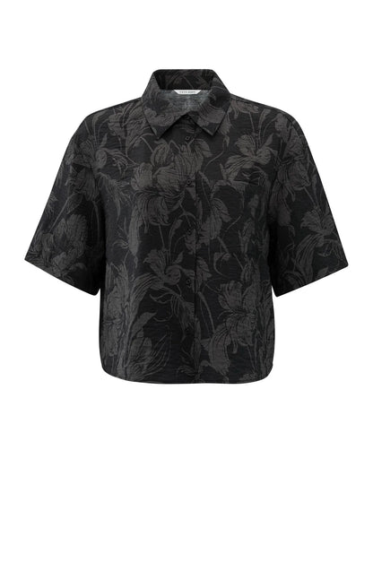 Printed Short Sleeve Blouse