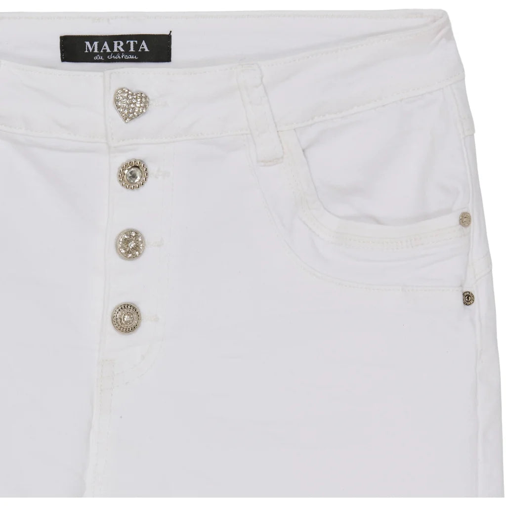 Emma 2563 White Jean