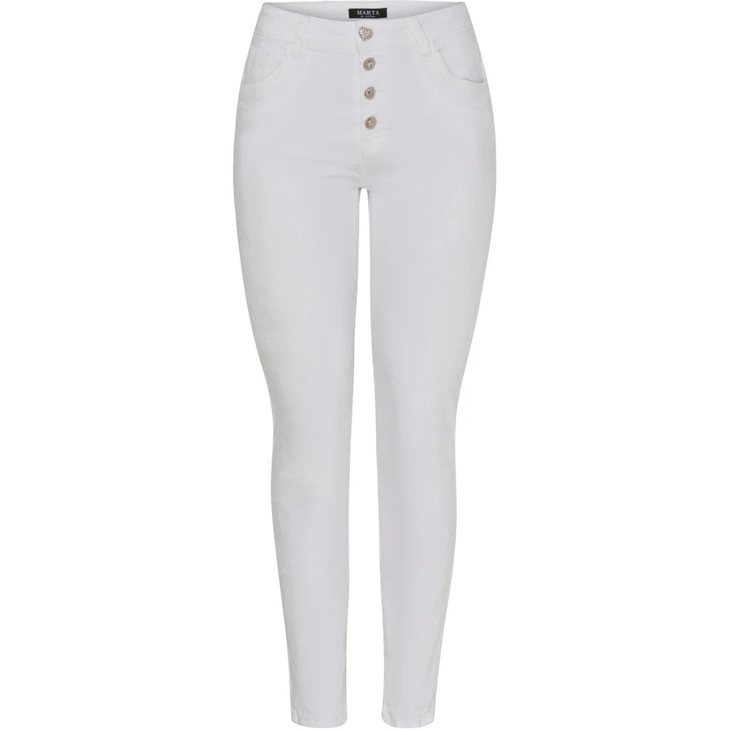 Emma 2563 White Jean