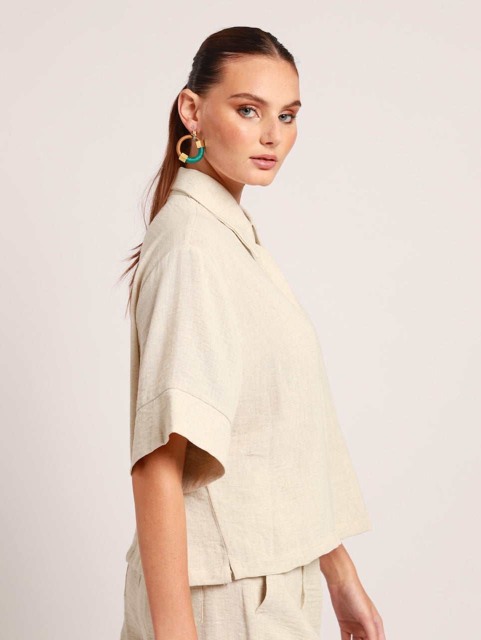 Boxy Top / Natural Linen