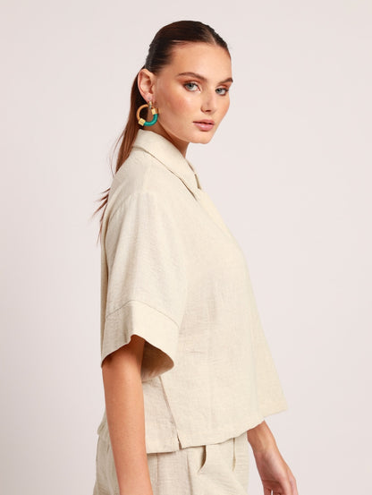 Boxy Top / Natural Linen