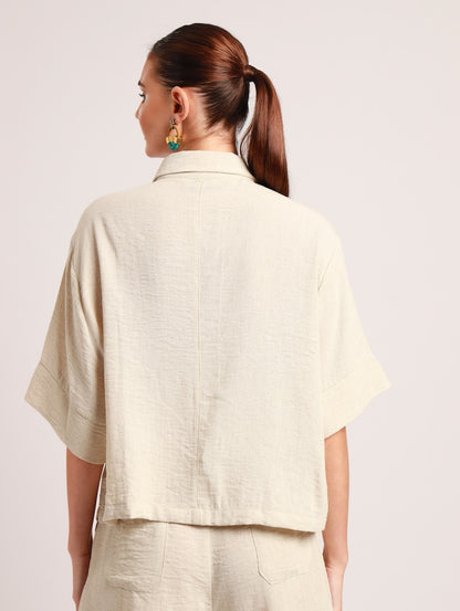 Boxy Top / Natural Linen