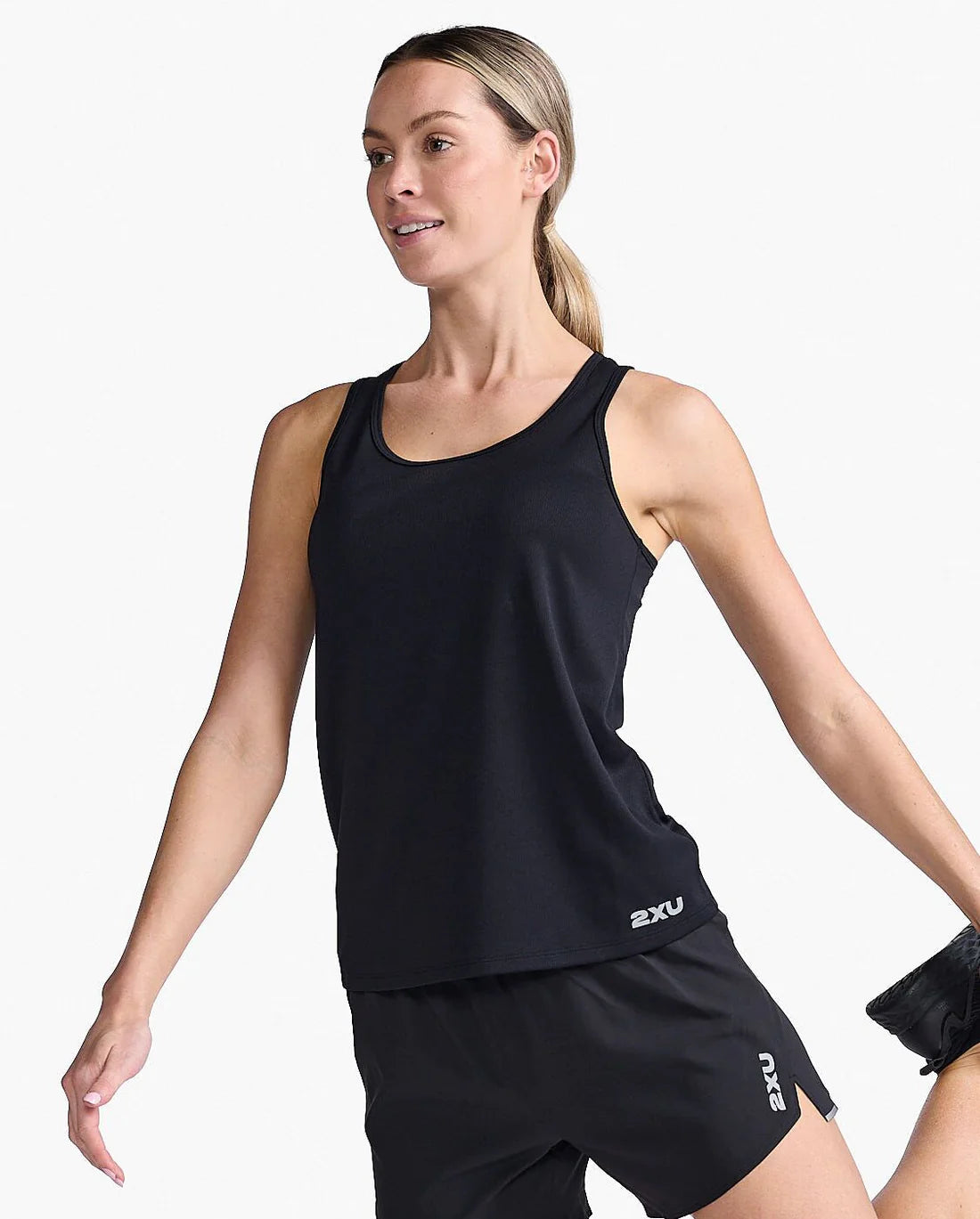 Women's Aero Singlet - BLK/SFR