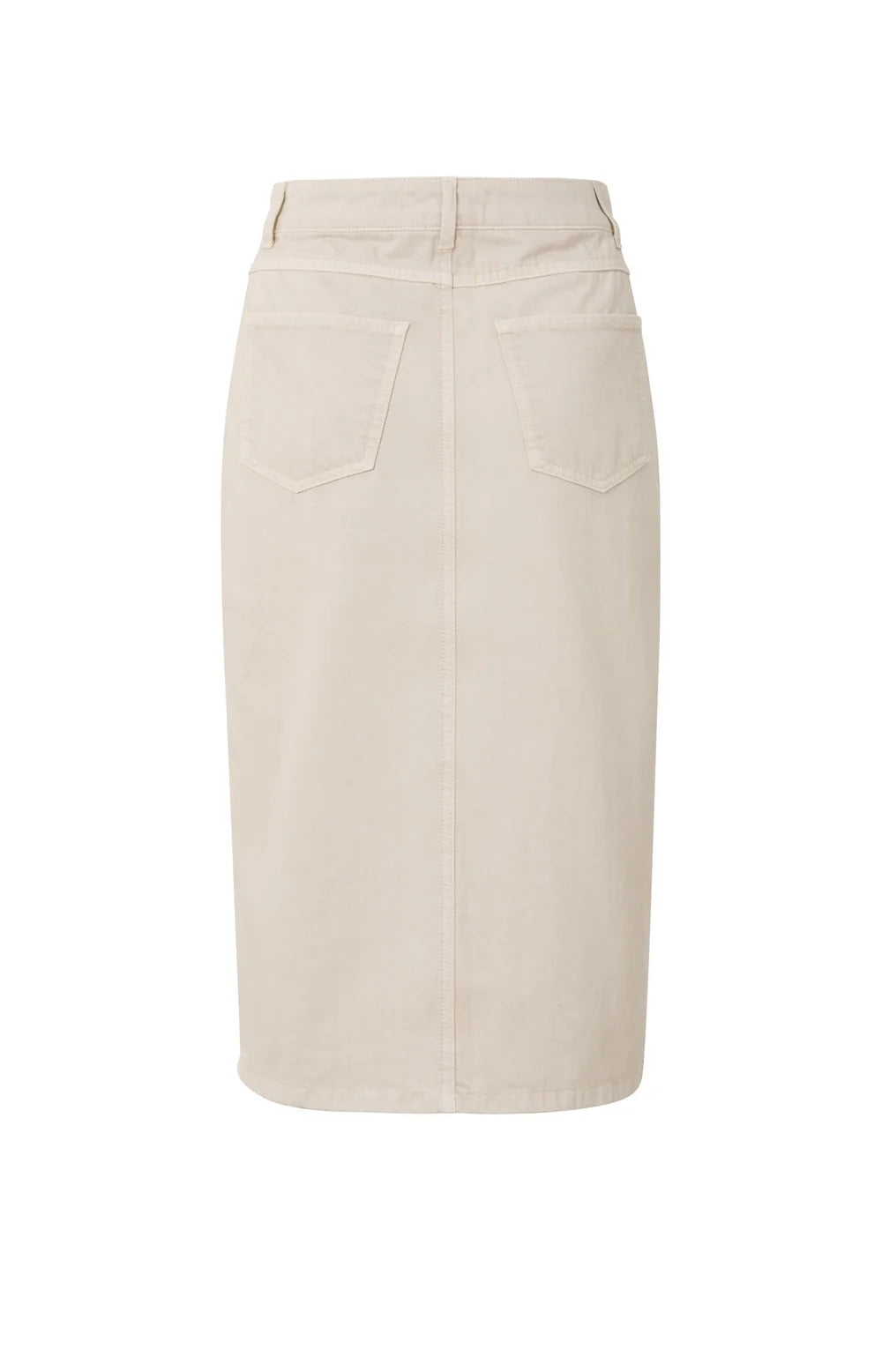 Yaya Denim Midi Skirt With Buttons