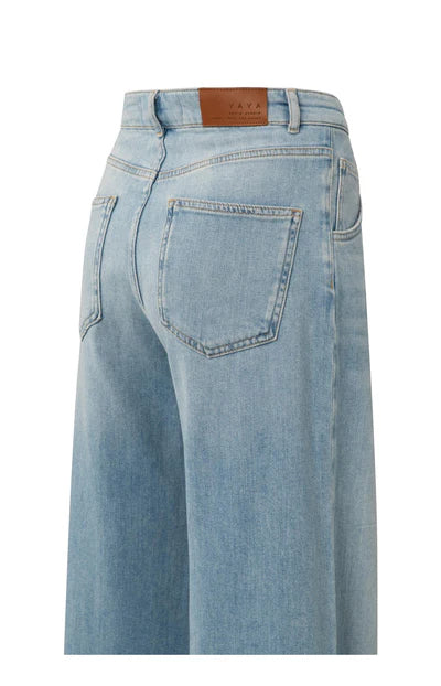 Denim with wide legs